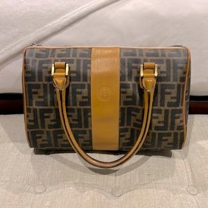 Vintage FENDI Zucca Monogram Boston Bag